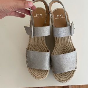 Silver Platform Sandals